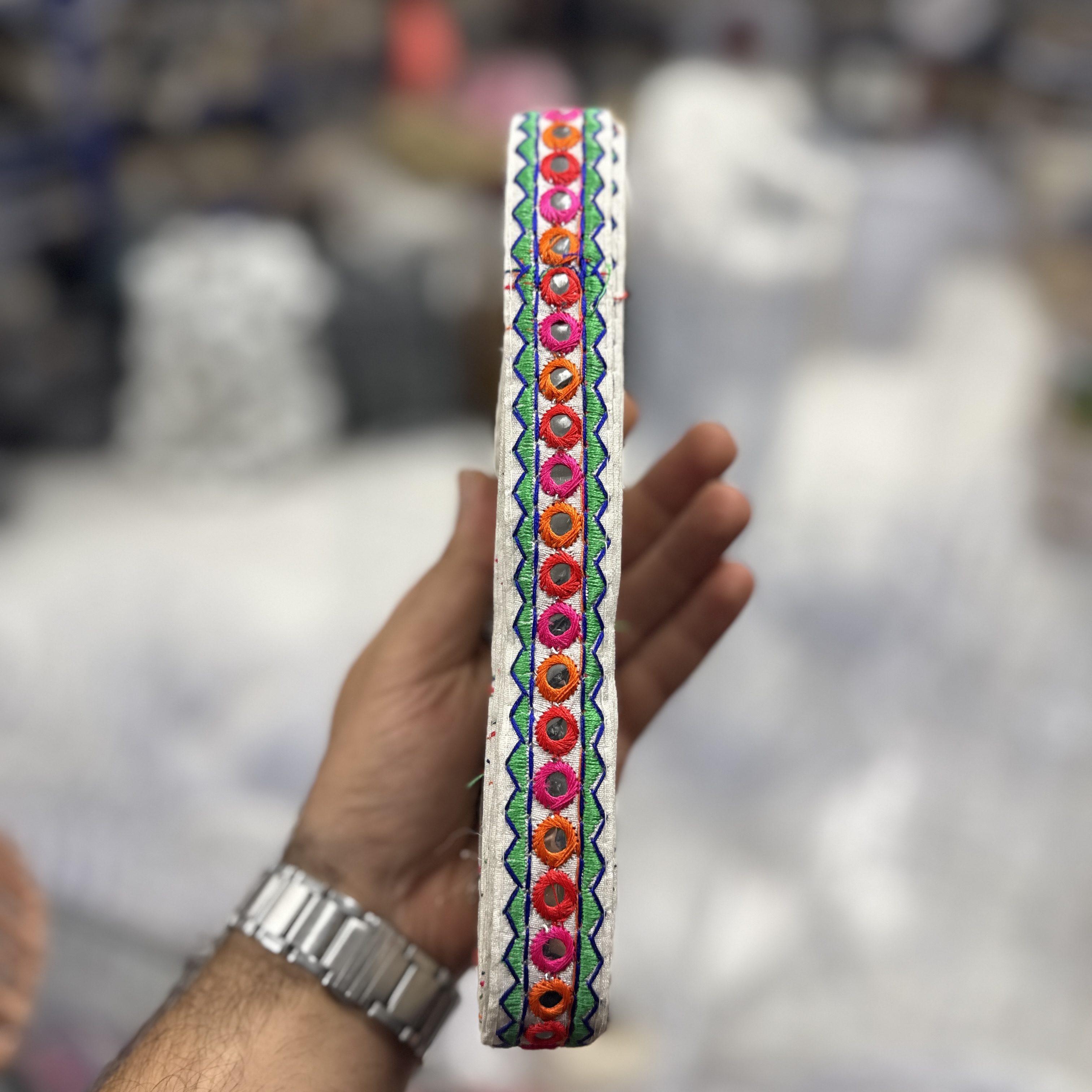 نوار -خرجکار -سوزندوزی -هندی-سه سانت