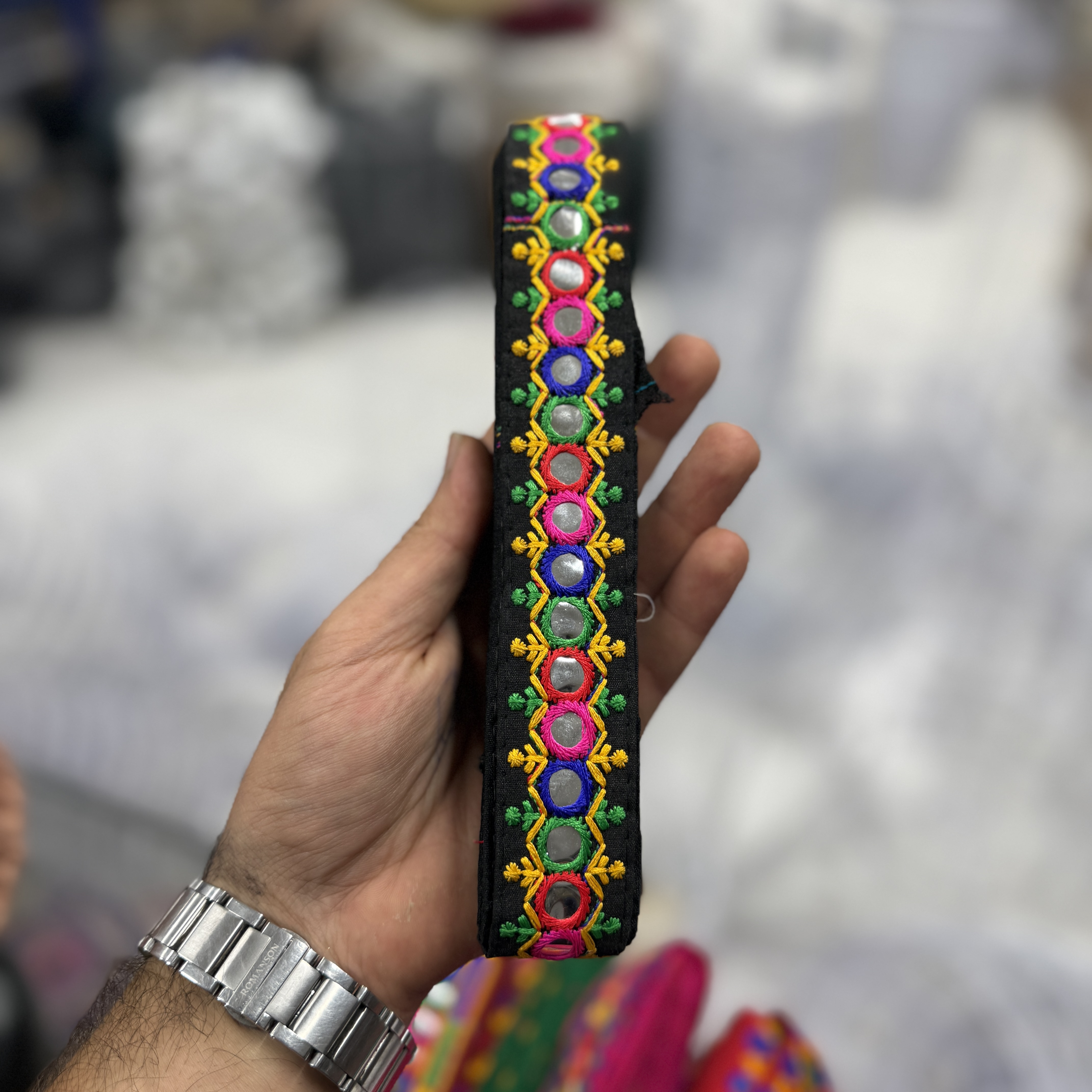 نوار -خرجکار -سوزندوزی -هندی-سه سانت