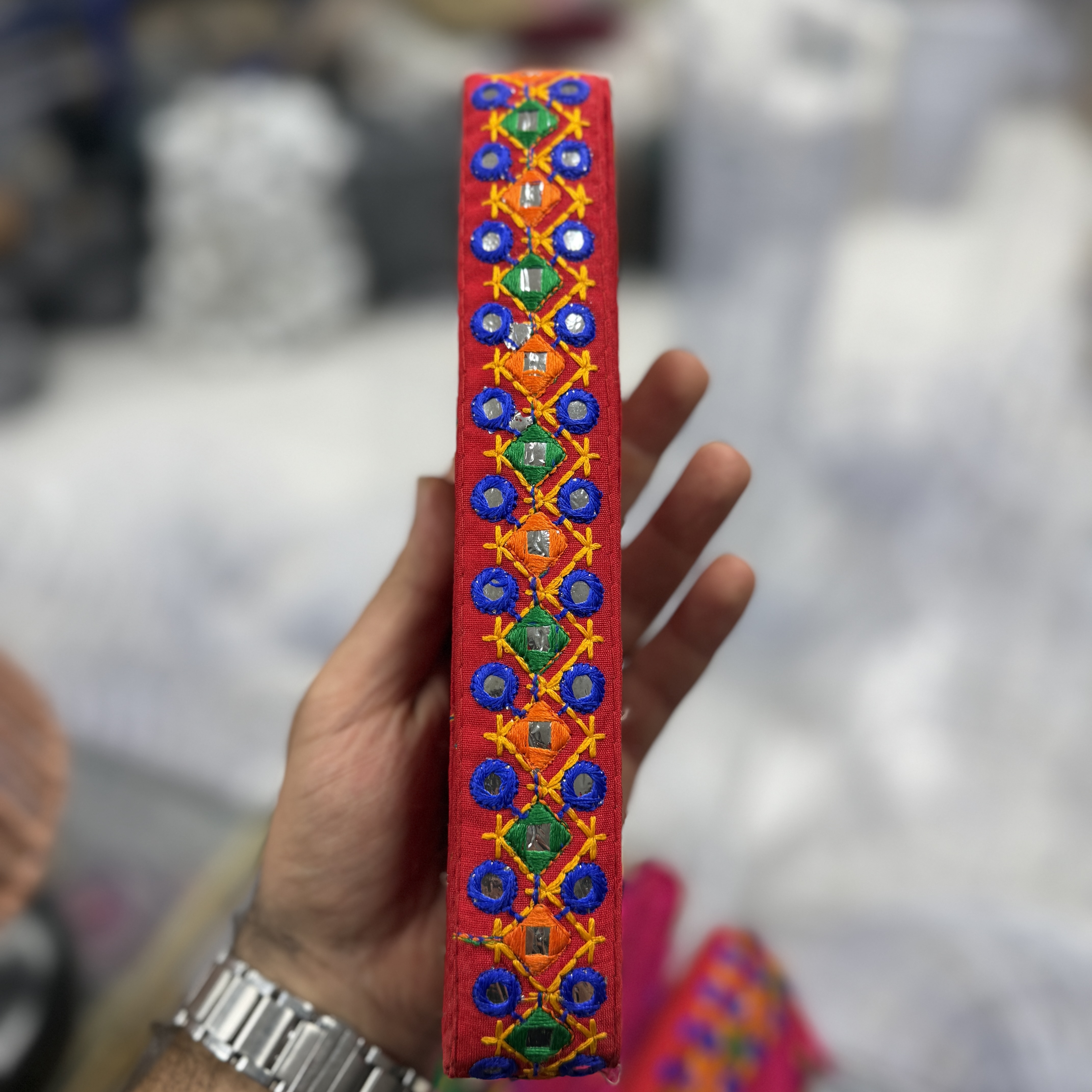 نوار -خرجکار -سوزندوزی -هندی-سه سانت