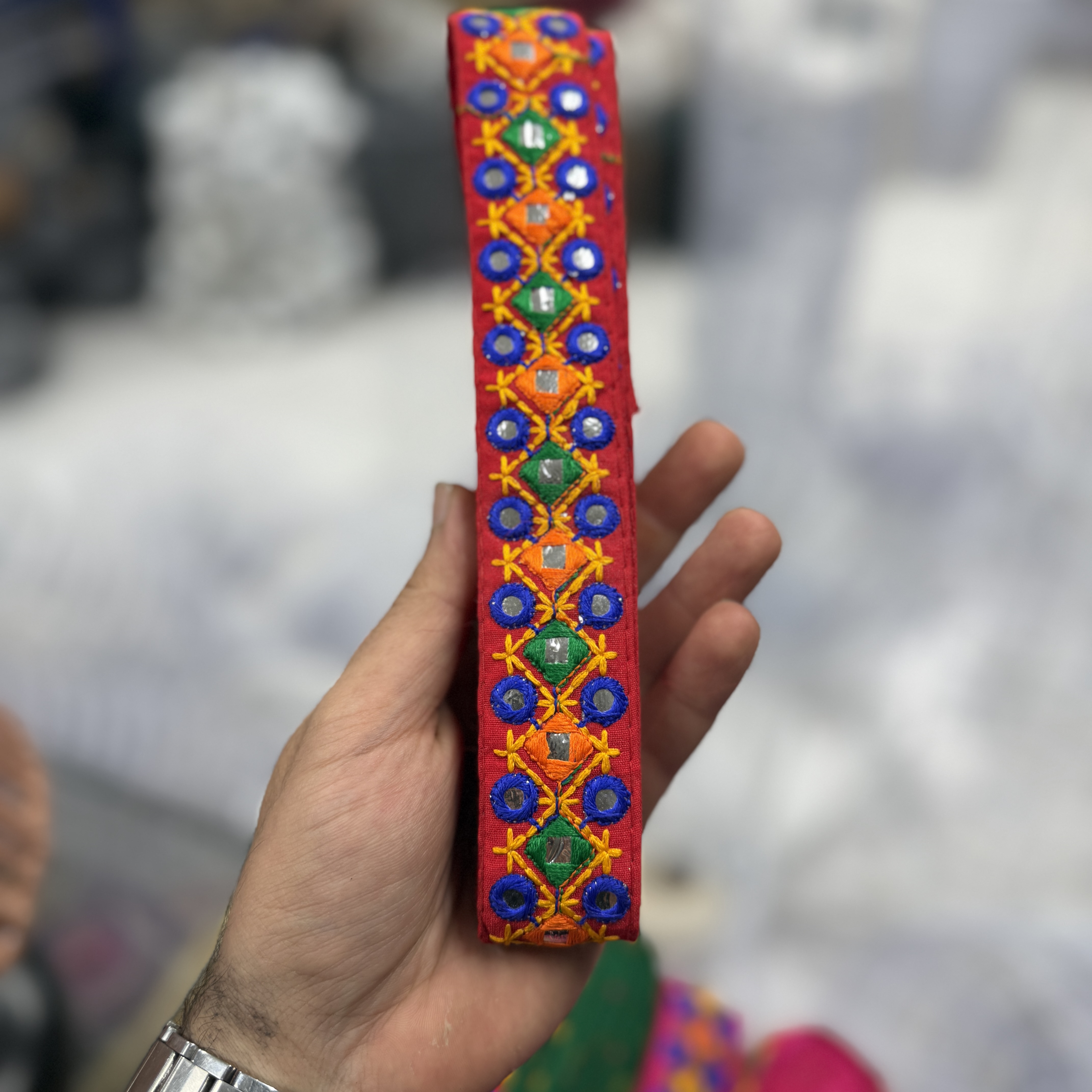 نوار -خرجکار -سوزندوزی -هندی-سه سانت