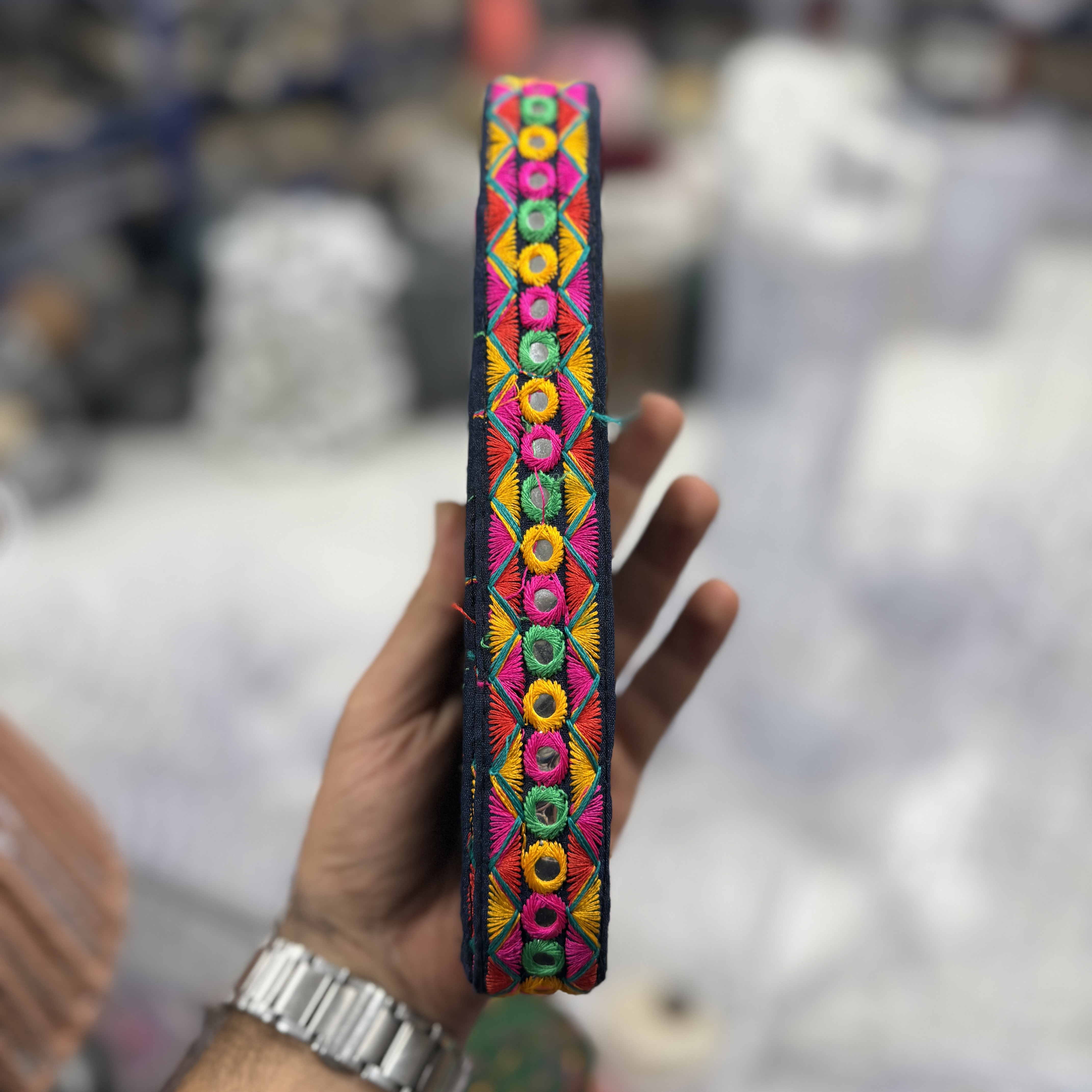 نوار -خرجکار -سوزندوزی -هندی-سه سانت