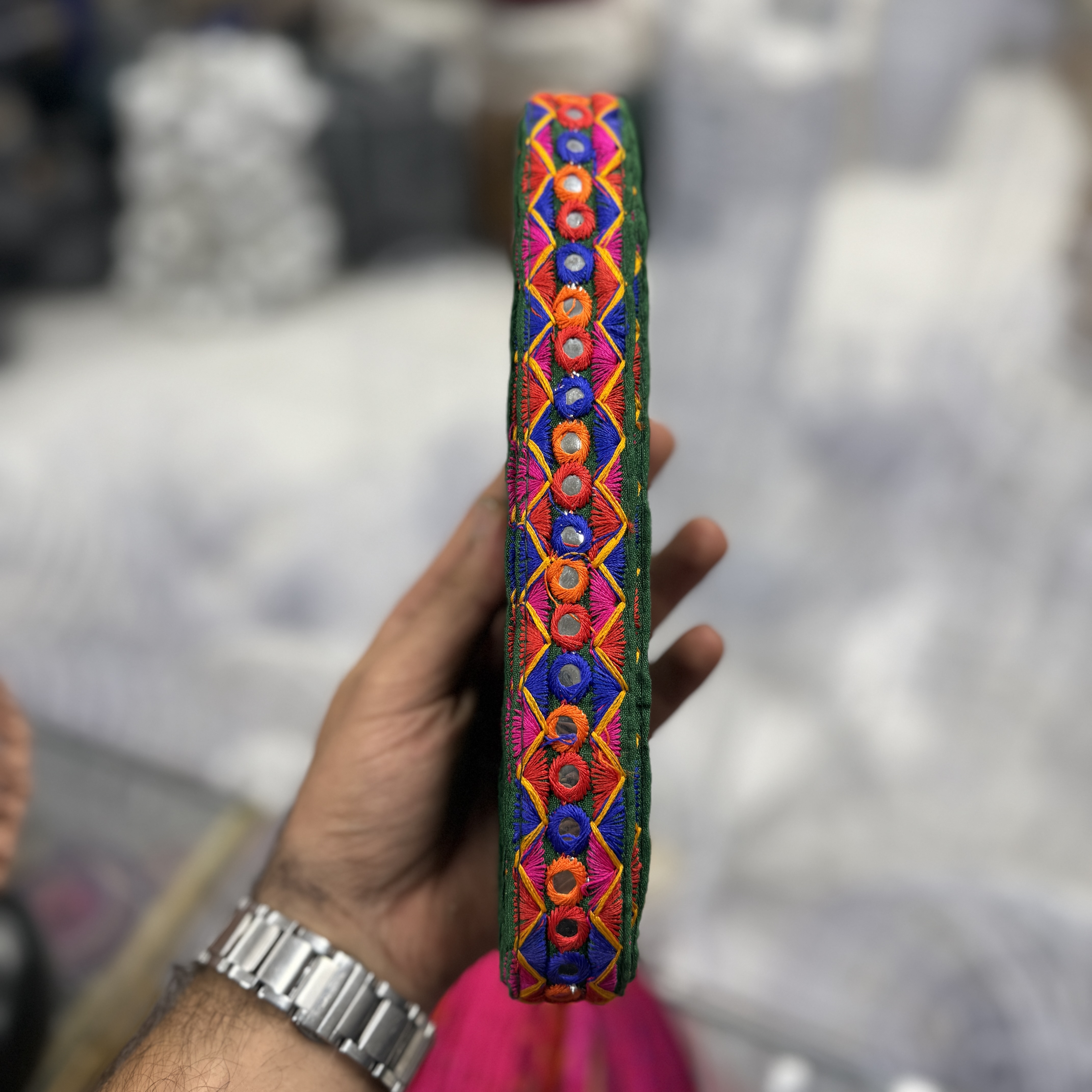 نوار -خرجکار -سوزندوزی -هندی-سه سانت