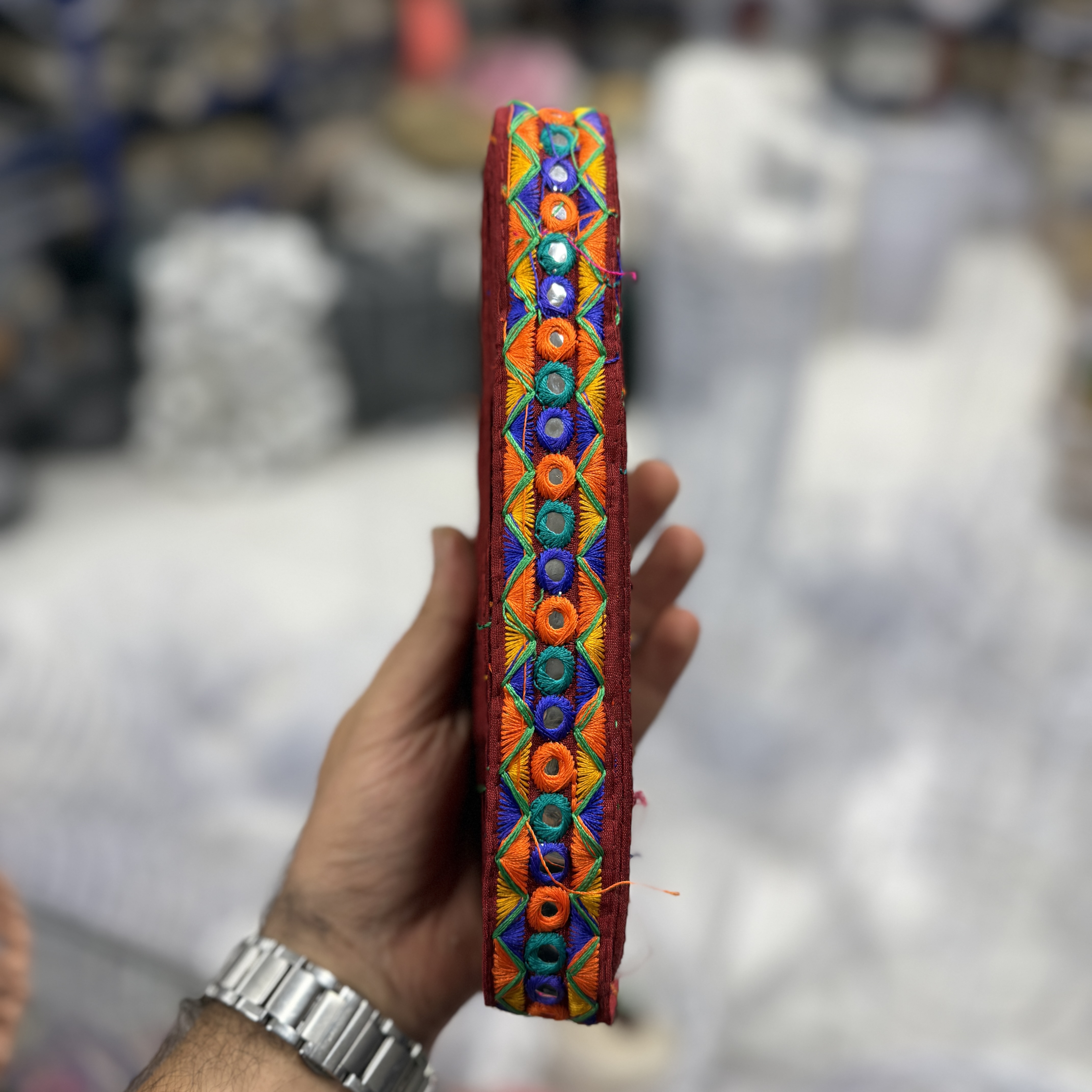 نوار -خرجکار -سوزندوزی -هندی-سه سانت