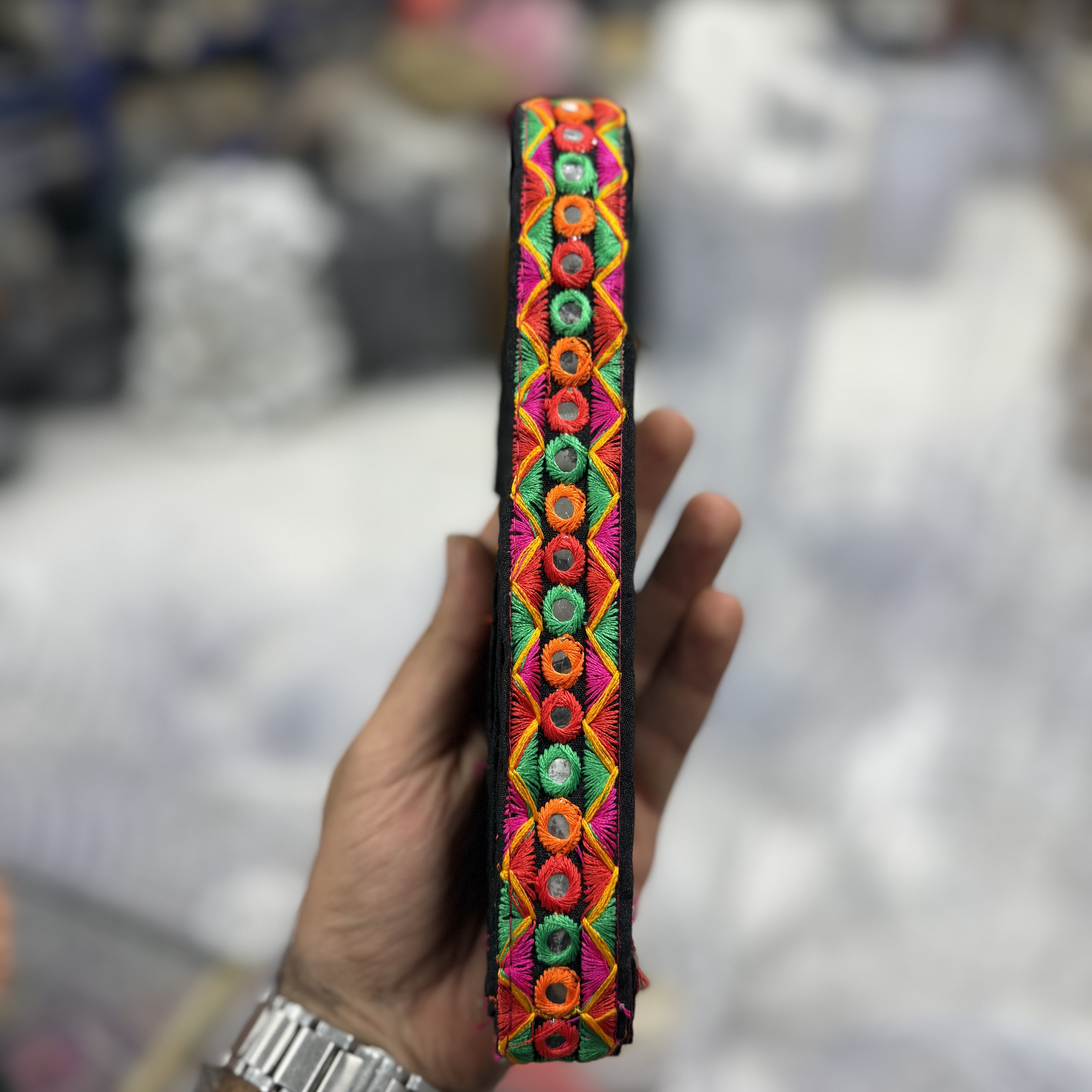 نوار -خرجکار -سوزندوزی -هندی-سه سانت
