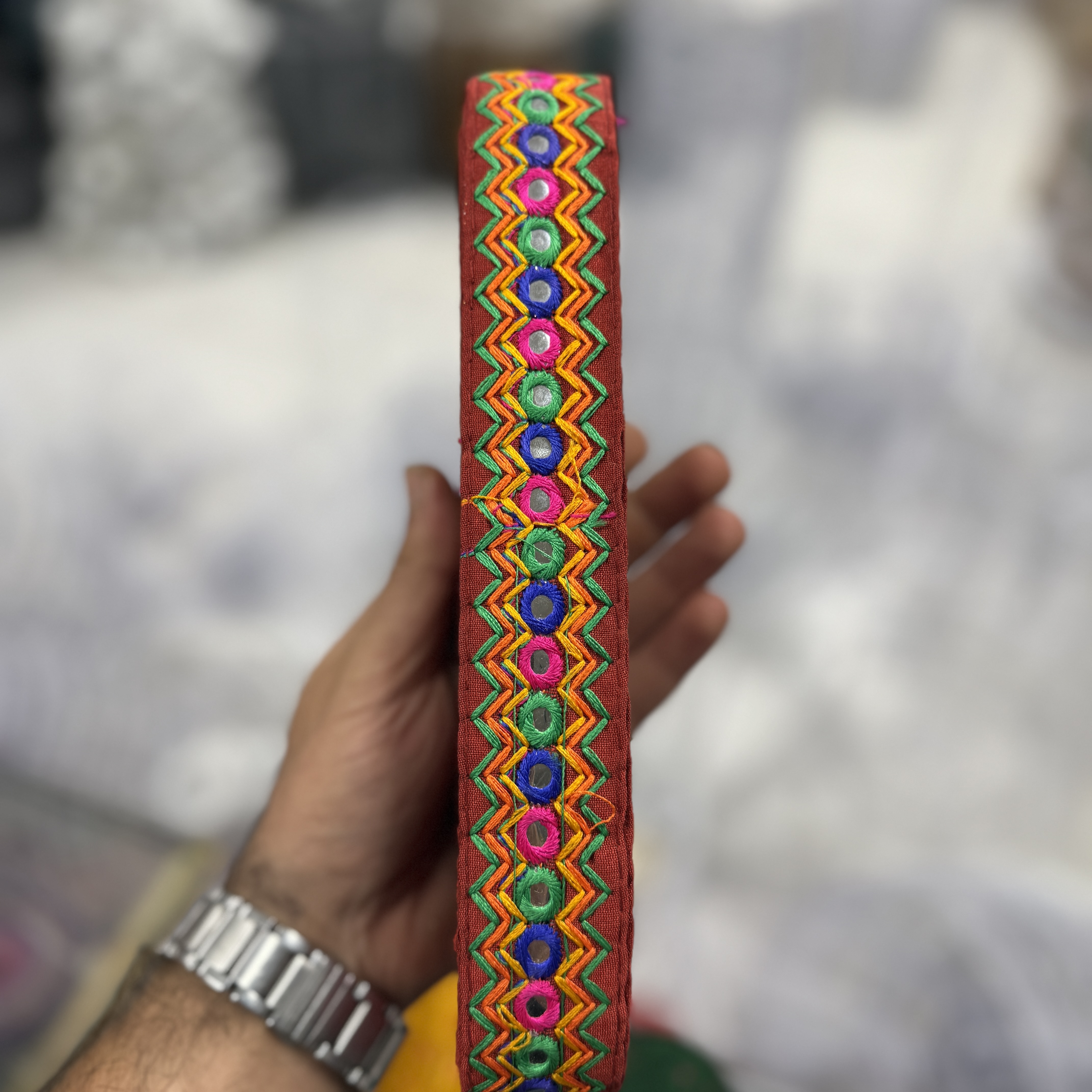 نوار -خرجکار -سوزندوزی -هندی-سه سانت