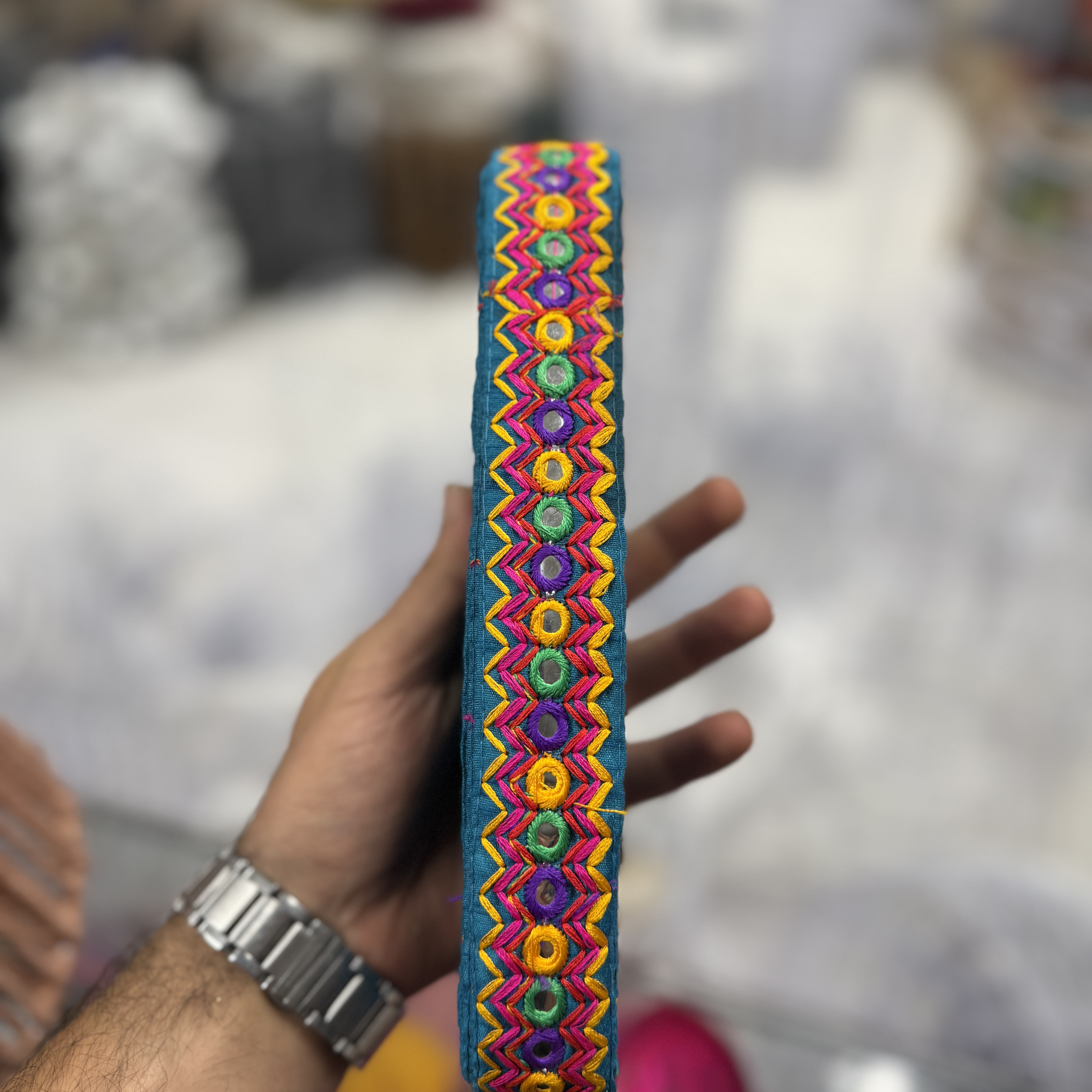 نوار -خرجکار -سوزندوزی -هندی-سه سانت